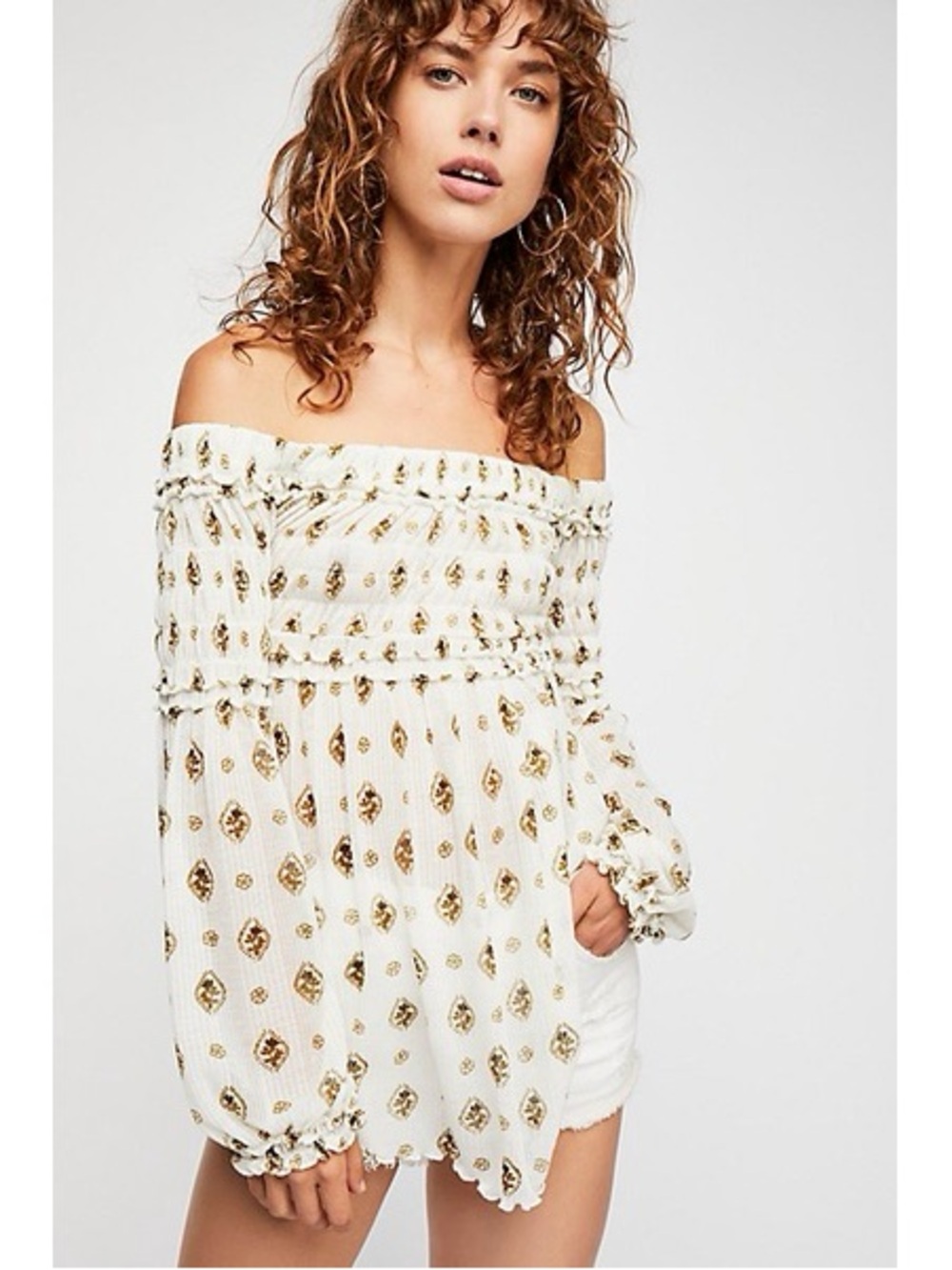 Free People off-the-shoulder top